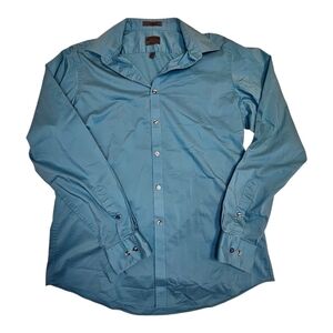 Mens Arrow Slim Fit Button Down Dress Shirt 34/35